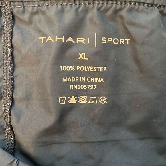 Tahari Sport Women's Navy Mesh Trim Elastic Waist Athletic Workout Shorts XL - Picture 5 of 5